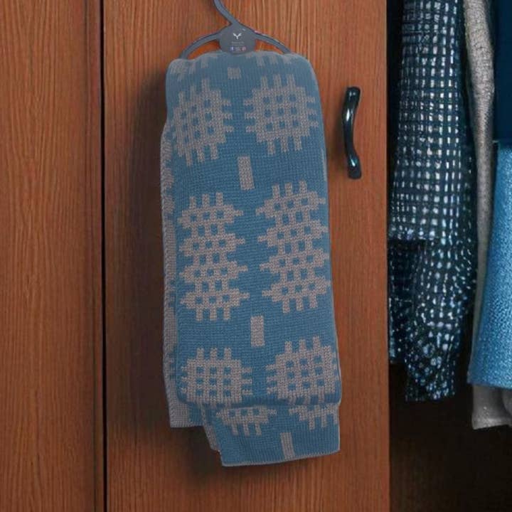 Teal walisische Tapisserie-Design-Schals für den Großhandel von Moose & Co