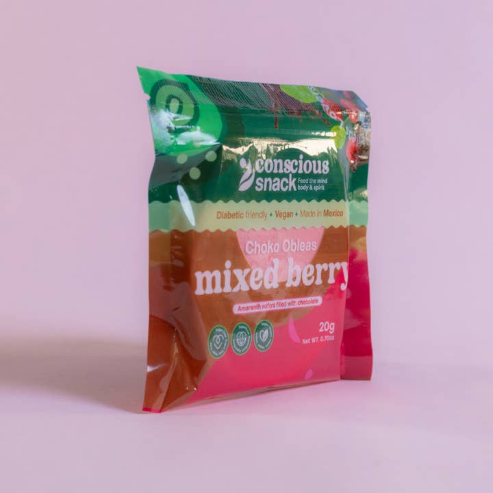 Conscious Snack - Wholesale Cookie - Conscious Snack Filled Wafers Choko Obleas Mixed Berry .70oz1