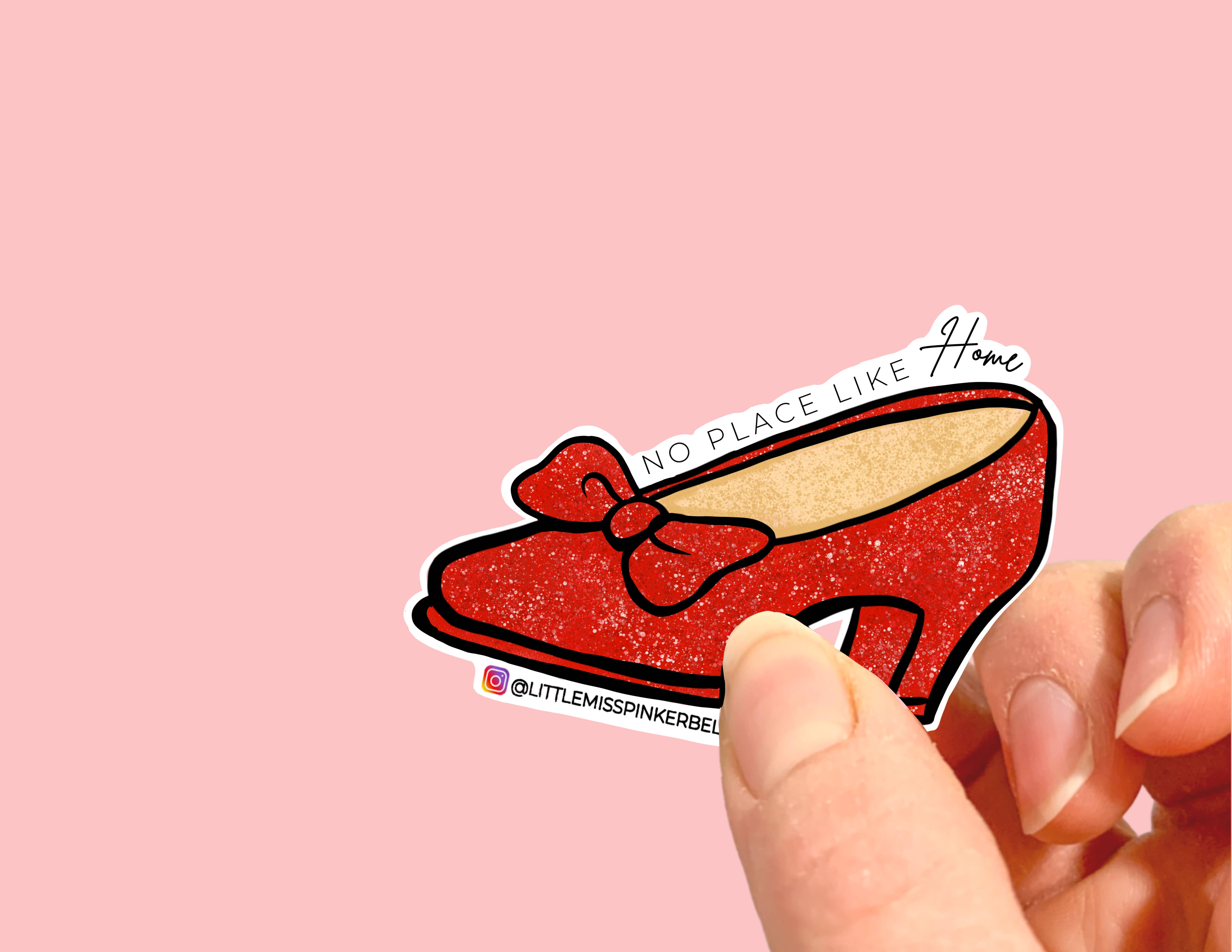 Little Miss PinkerBell - Wholesale Sticker - Ruby Red Slipper Vinyl Sticker- Wizard of Oz