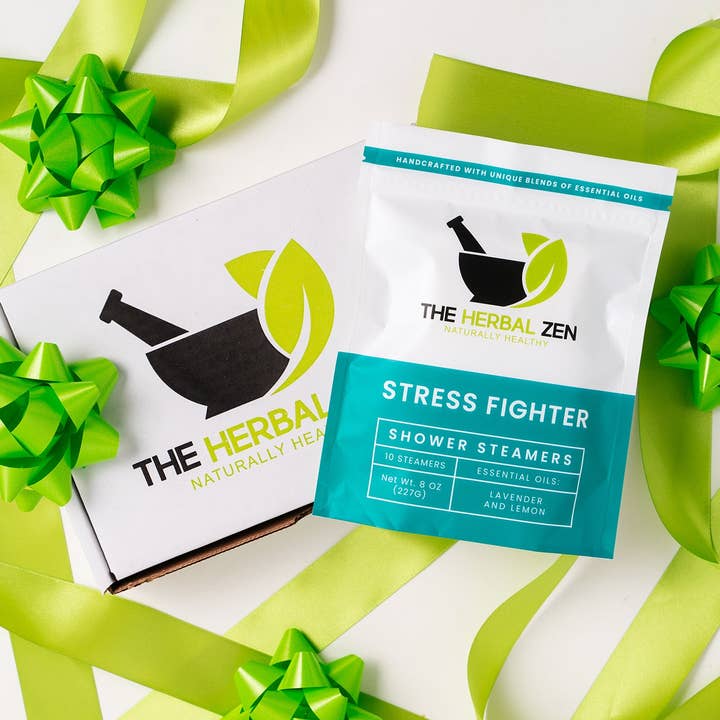 The Herbal Zen - Wholesale Shower Steamer/Bomb - Stress Fighter Shower Steamers – Calming Self-Care Essential4