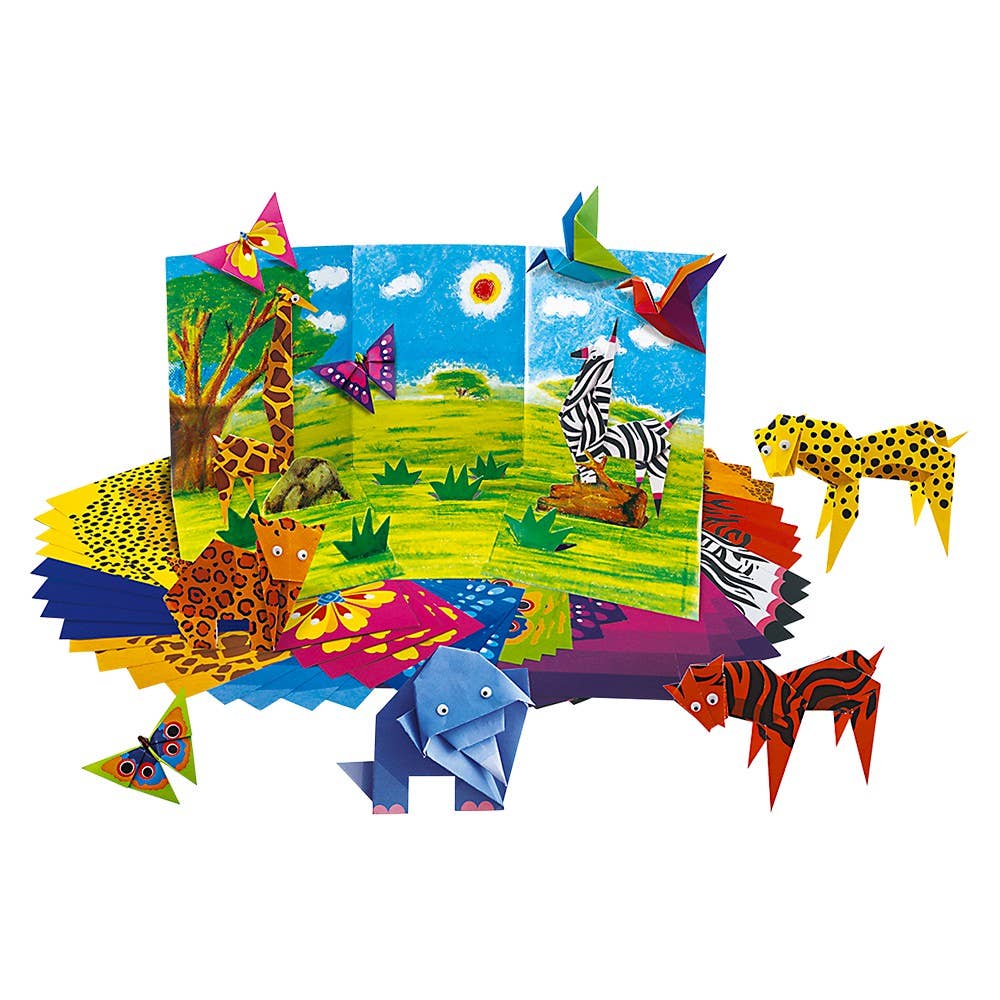 The Toy Network - Wholesale DIY Craft Kit - Kids - Little Craft/Origami Zoo Animals1