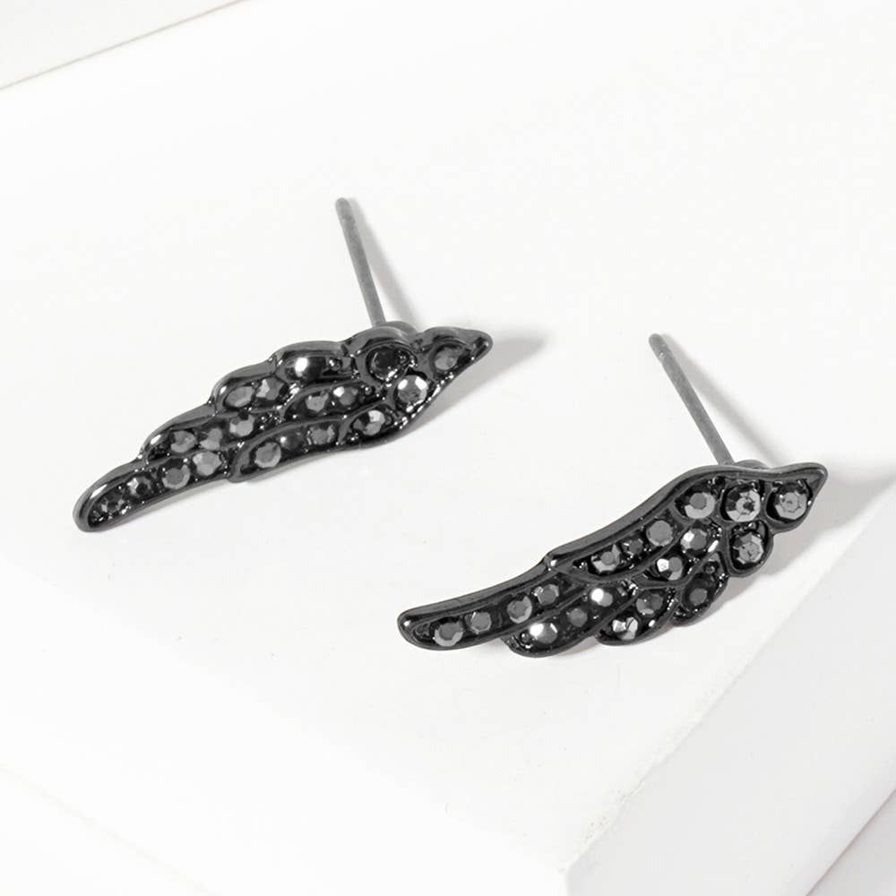 Sensibling Corp. - Vente Clous d'oreille - Boucles d'oreilles clous Aile de Cristal6