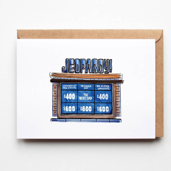 Jeopardy, Answer is - Father's Day Card for wholesale by Taytayski INC