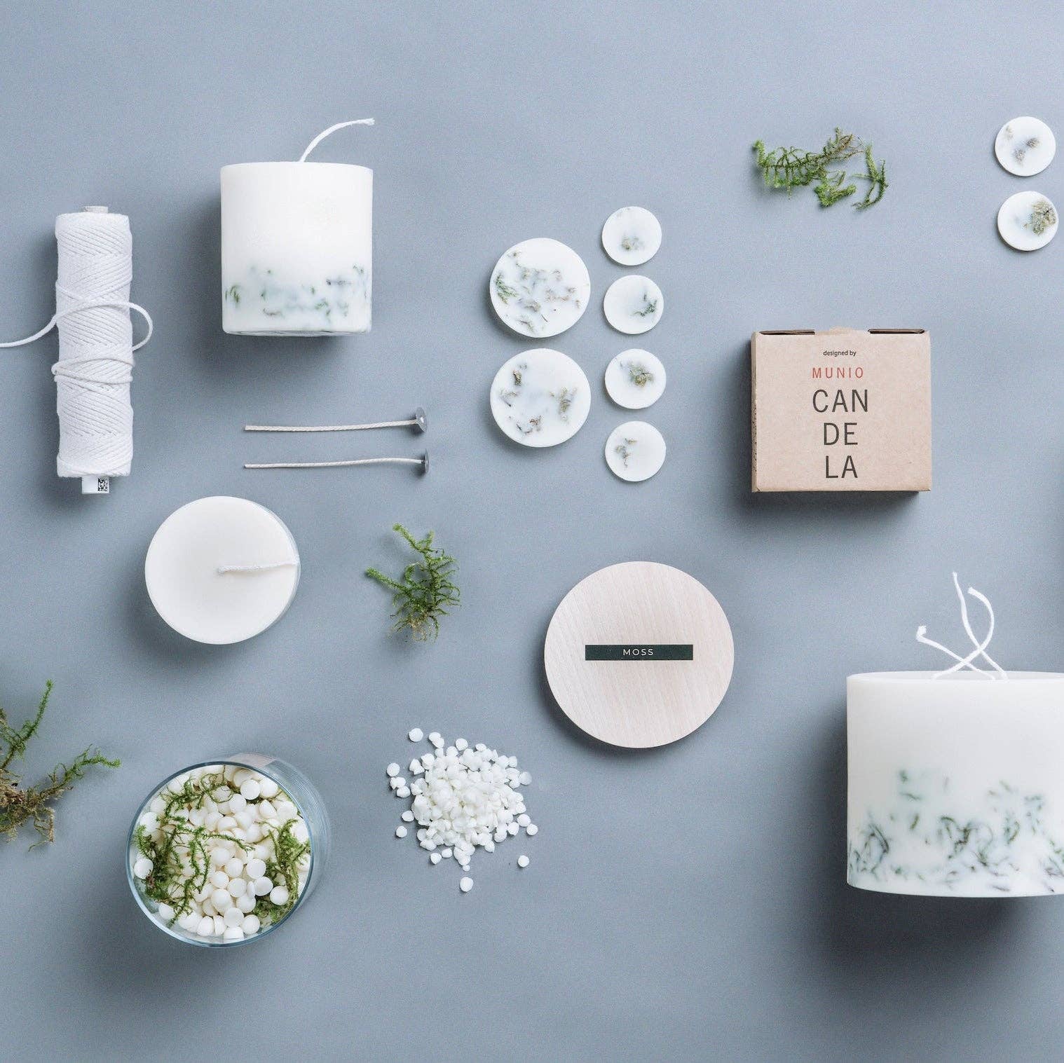 the MUNIO - Venta al por mayor Cirios pequeños - VELA DE PILAR DE MUSGO3