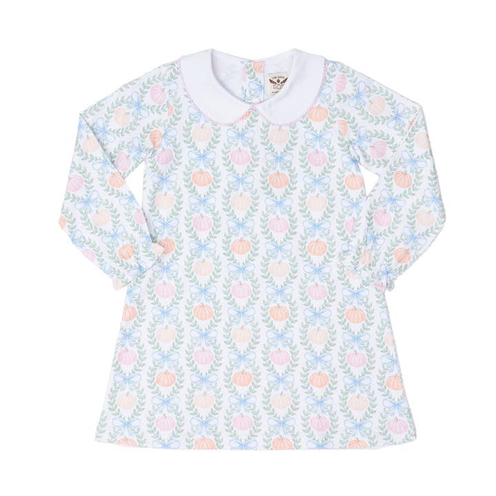 Presley Kait Pumpkin Block Dress for wholesale by The Oaks Apparel Company