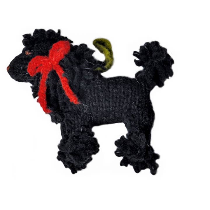 CHILLY DOG LLC – wholesale Christmas decoration – Black Poodle Dog Ornament