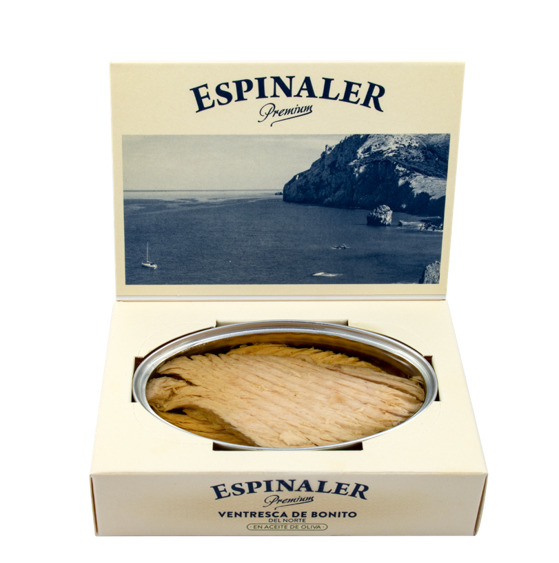 ESPINALER 1896 S.L – Großhandel Fischkonserven – Ventresca de Bonito in Olivenöl ESPINALER PREMIUM2