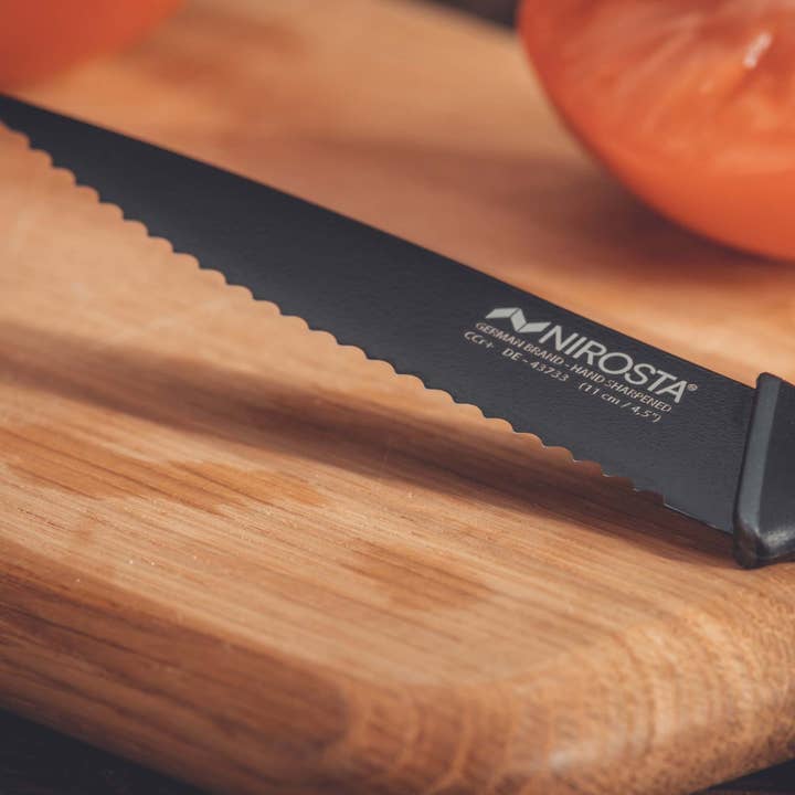 Zenker - Wholesale Kitchen/Utility Knife - Nirosta Black Edition Serrated Kitchen Knife4