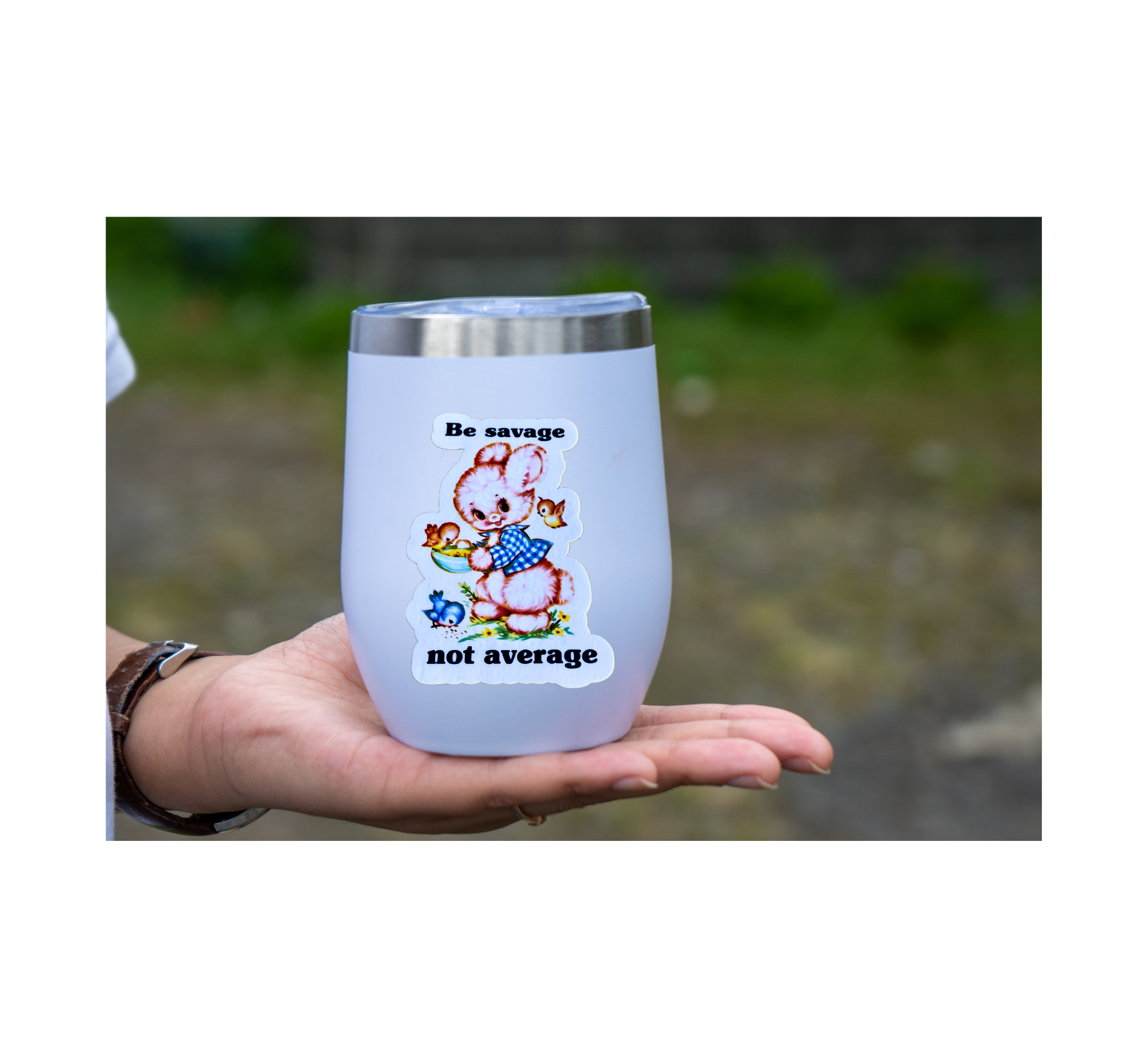 Lemonsgrace Designs - Vente Autocollant - Autocollant de style vintage - « Be Savage Not Average »1
