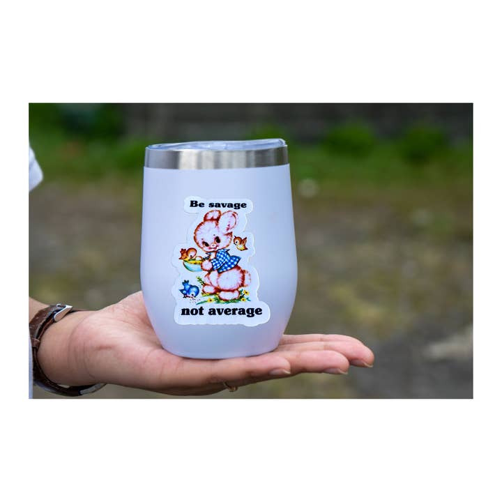 Lemonsgrace Designs - Wholesale Sticker - Vintage Style Sticker - "Be Savage Not Average "1