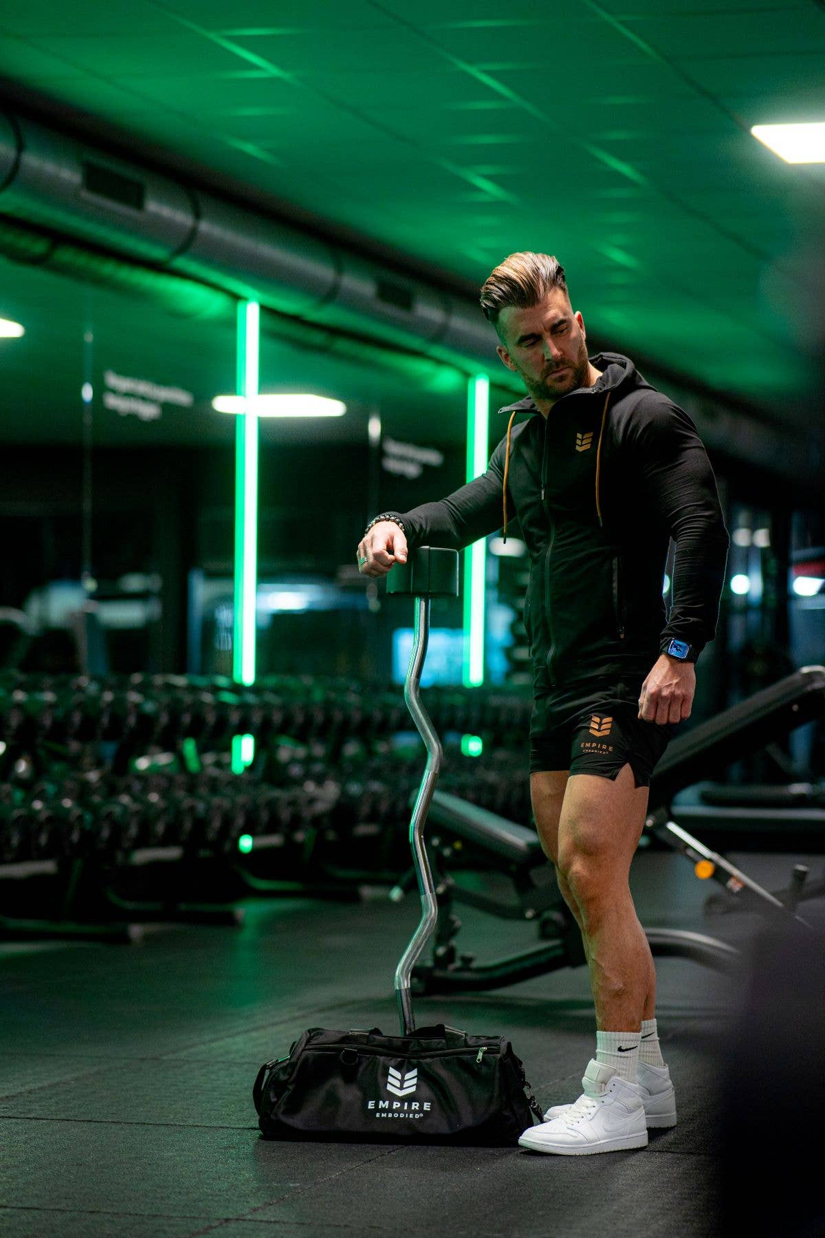 Empire Embodied - Wholesale Weekender Bag - Unisex - Black Diamond Athlete Duffel Bag sports bag black large5