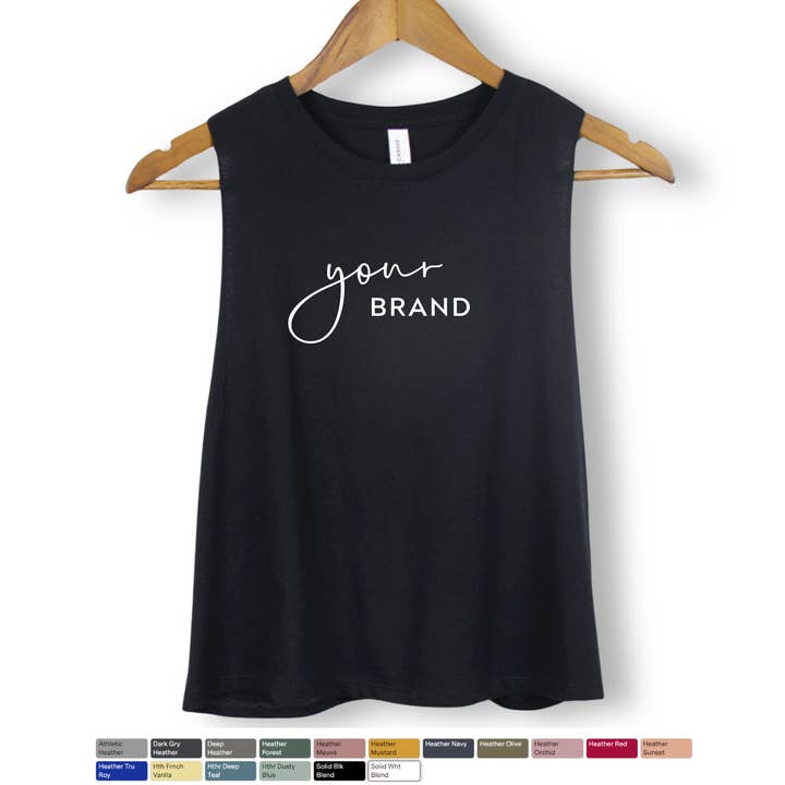 Custom Tank Top - City - Shop Name - Logo - Hometown - State for wholesale by Faith & Life Christian Brands