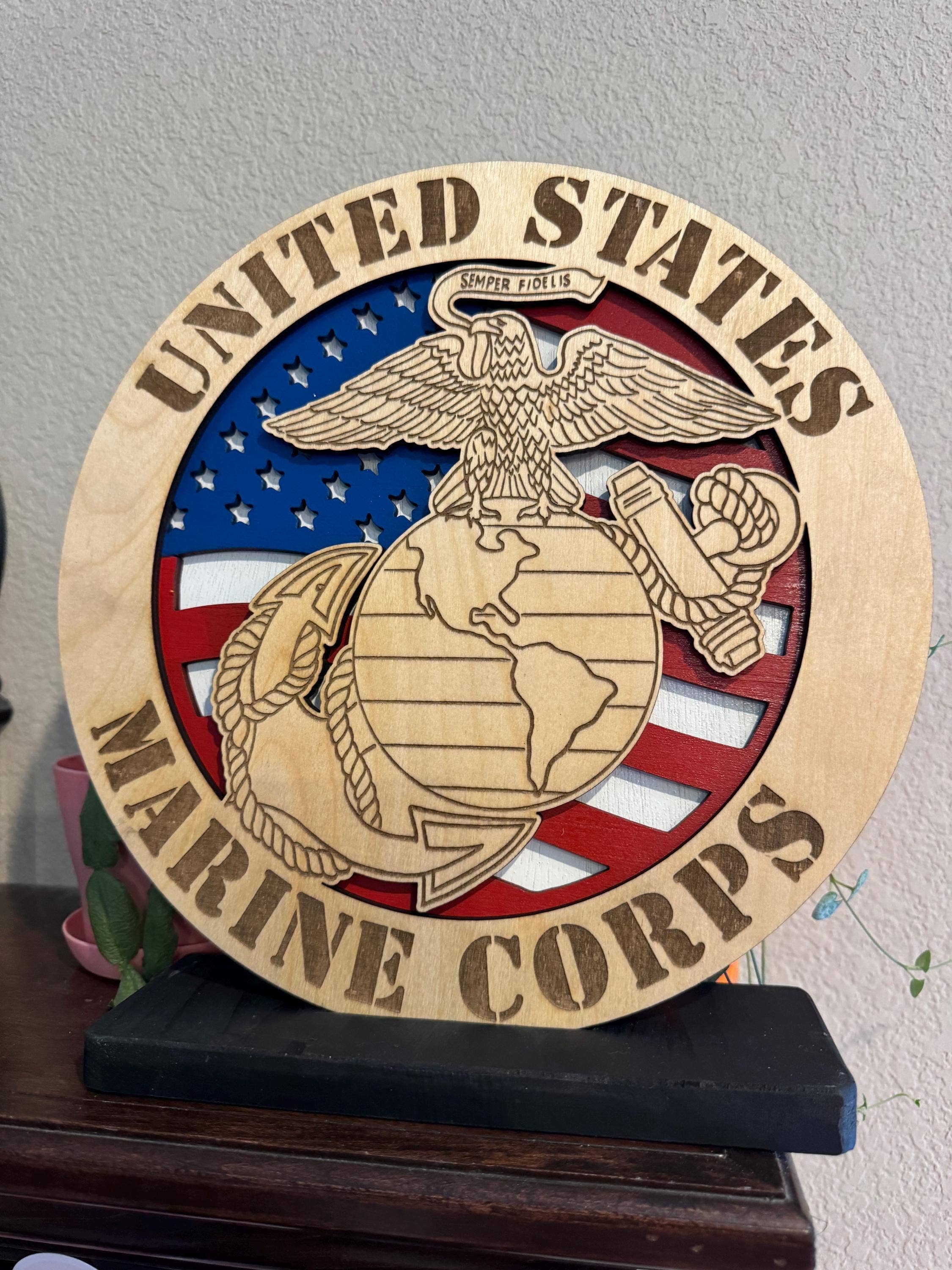 Crayon Eater Designs - Wholesale Muurplakkaat - Korps Mariniers - Plaquette, Hangdecoratie0