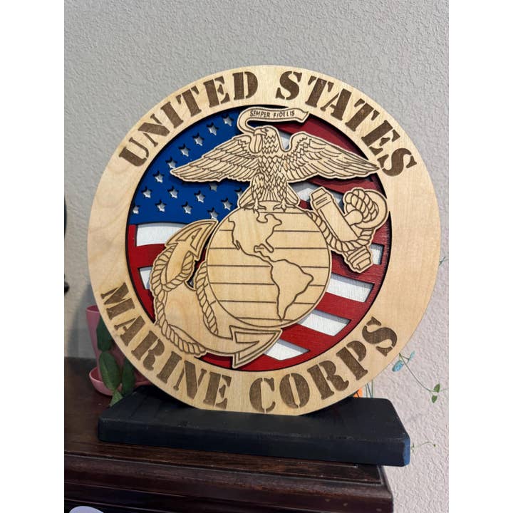Crayon Eater Designs - Wholesale Plaque - Marine Corps - Plaque, Hanging Decor