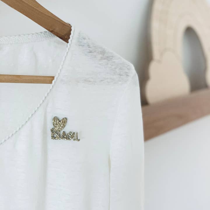 Les Petites Hirondelles - Vente Broches - Pin's en paillettes - Bisou