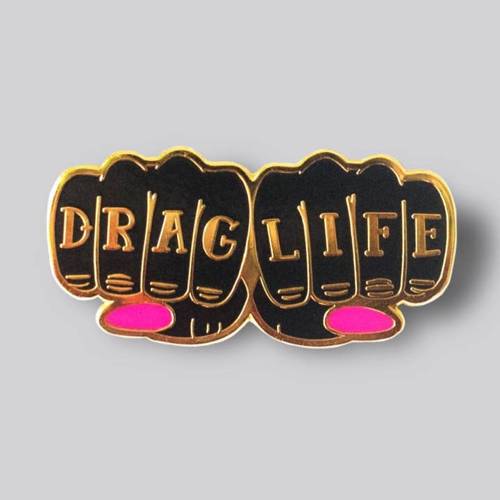 GAYPIN' - Wholesale Lapel Pin/Button - DRAG LIFE Pin0