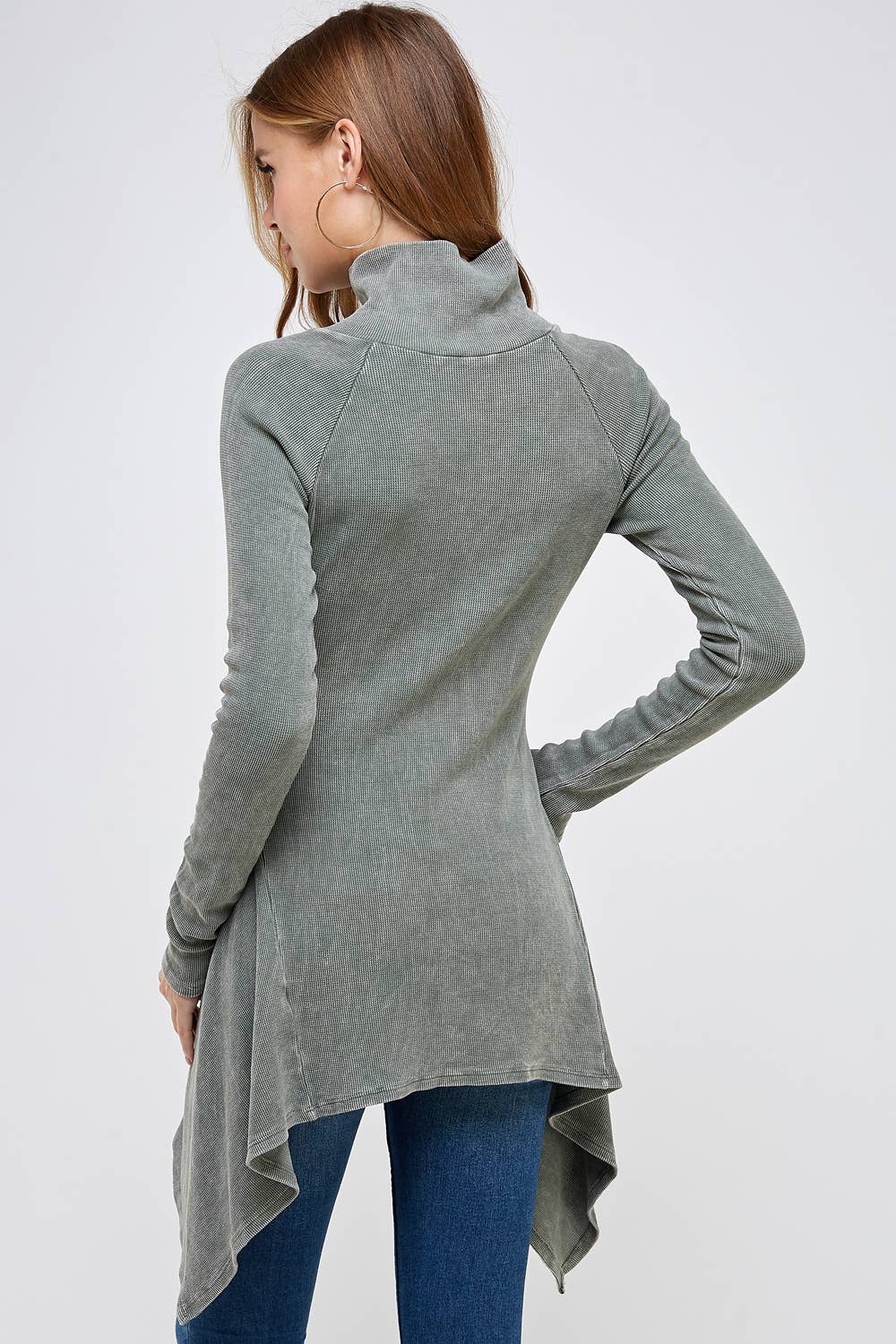 Urban X Apparel – Blusão - Mulher por atacado – Jaqueta térmica de botão lavado Urban X L/S com gola26