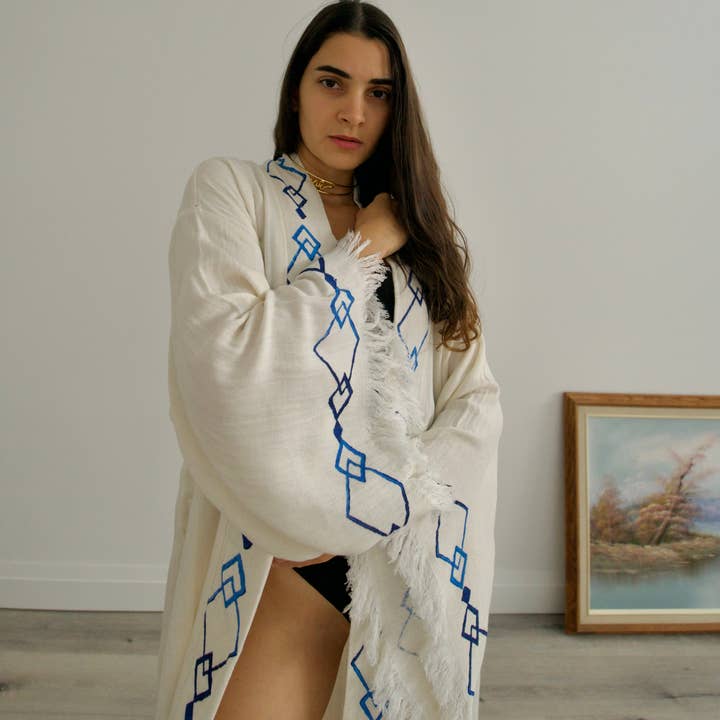 Peignoir doux en coton biologique pour la vente par AstraWander