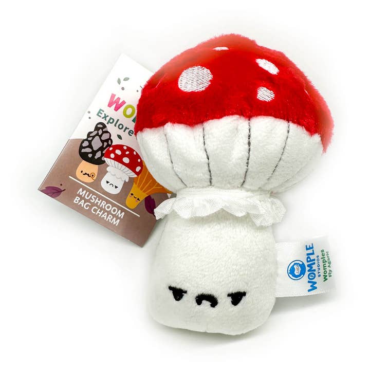 Fly Agaric Mushroom Bag Charm for wholesale by Womple Studios