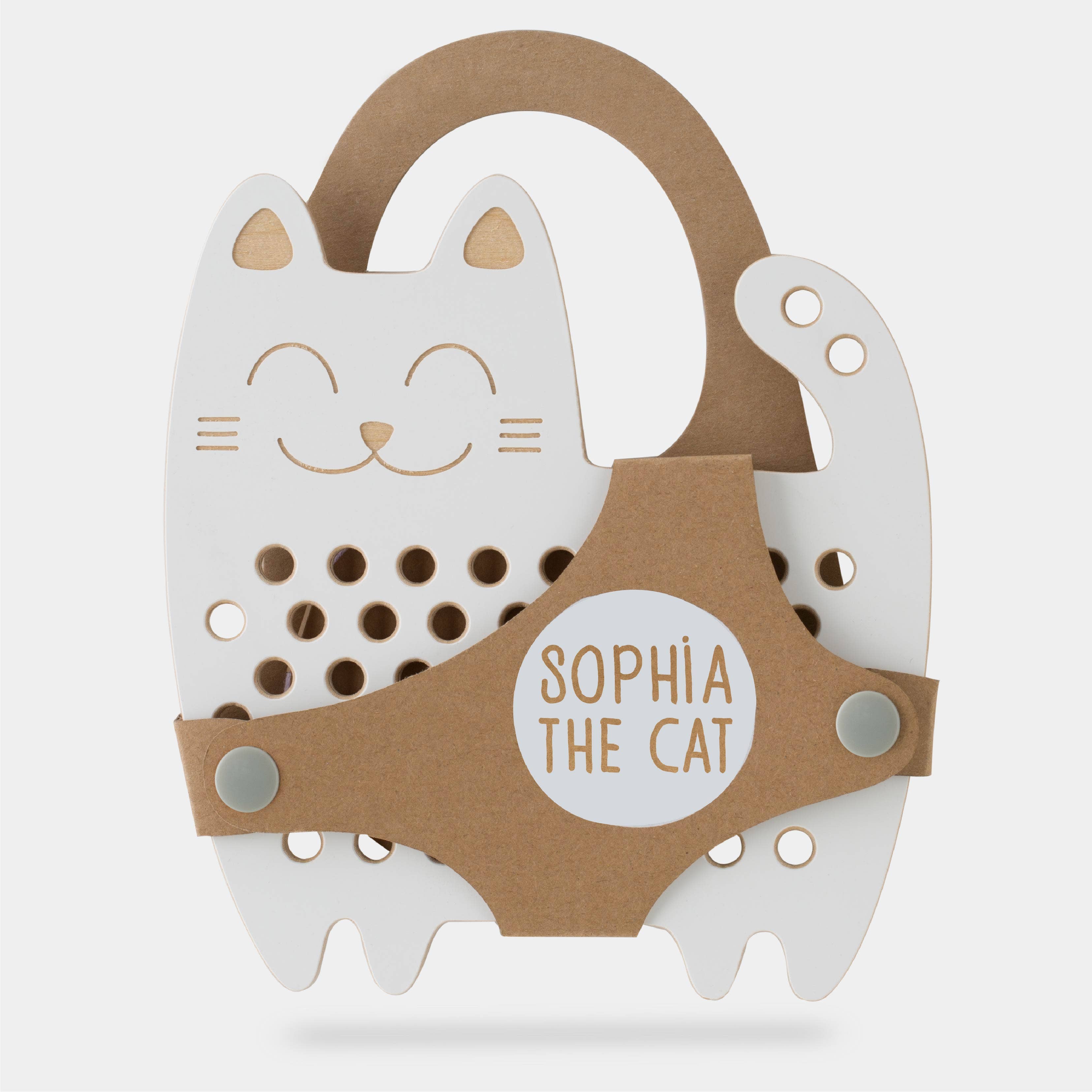 milin - Wholesale Houten speelgoed - Kinderen - Sophia de kat houten veterkoordspel, Montessori9