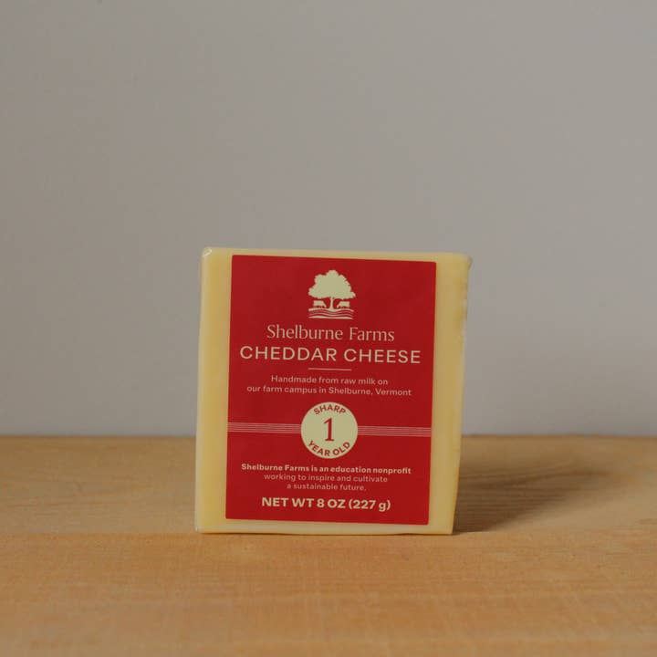 Shelburne Farms - Wholesale Cheese - Shelburne Farms 1 Year Cheddar 12 x 8 oz pieces