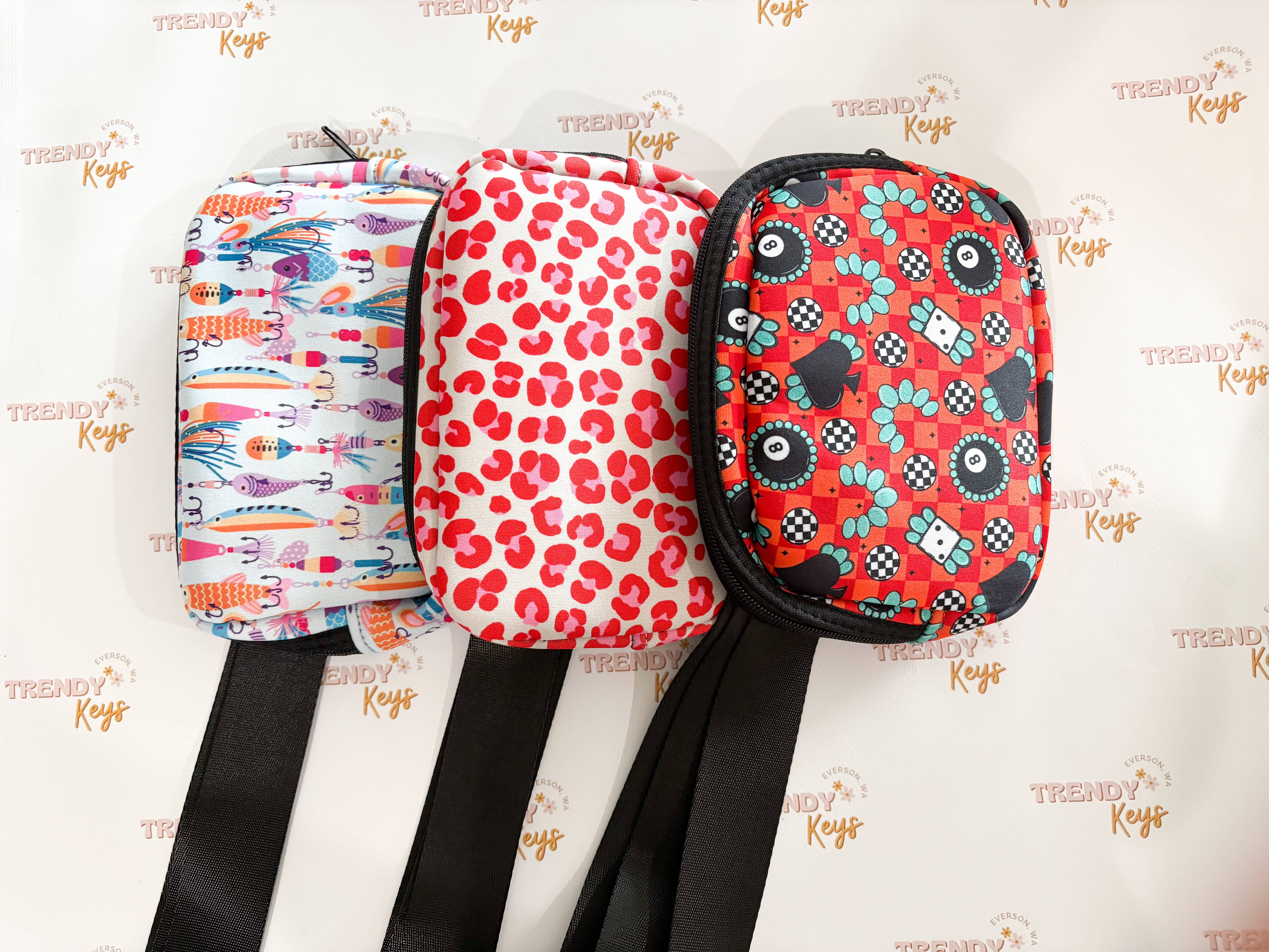 TrendyKeys - Wholesale Belt Bag - Women's - Neoprene Sling/Belt Bags, Patchable, Multiple Pockets7