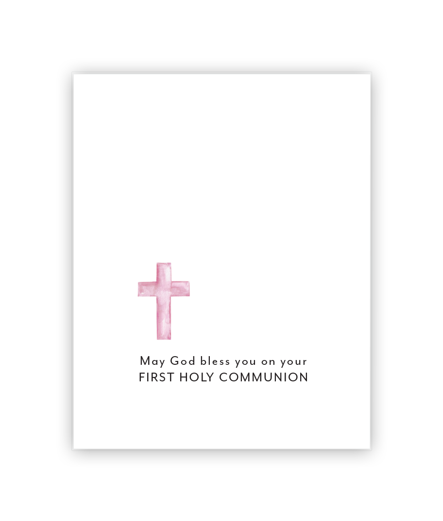 Eight21 Studios + Unique Greeting Cards, Art and Stationery - Wholesale Religious Card - Girl First Holy Communion Congratulations Greeting Card6