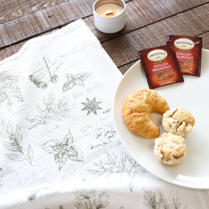 Highland Ridge | Handmade Home Decor - Wholesale Tea Towel - Kitchen Herbs Tea Towel6