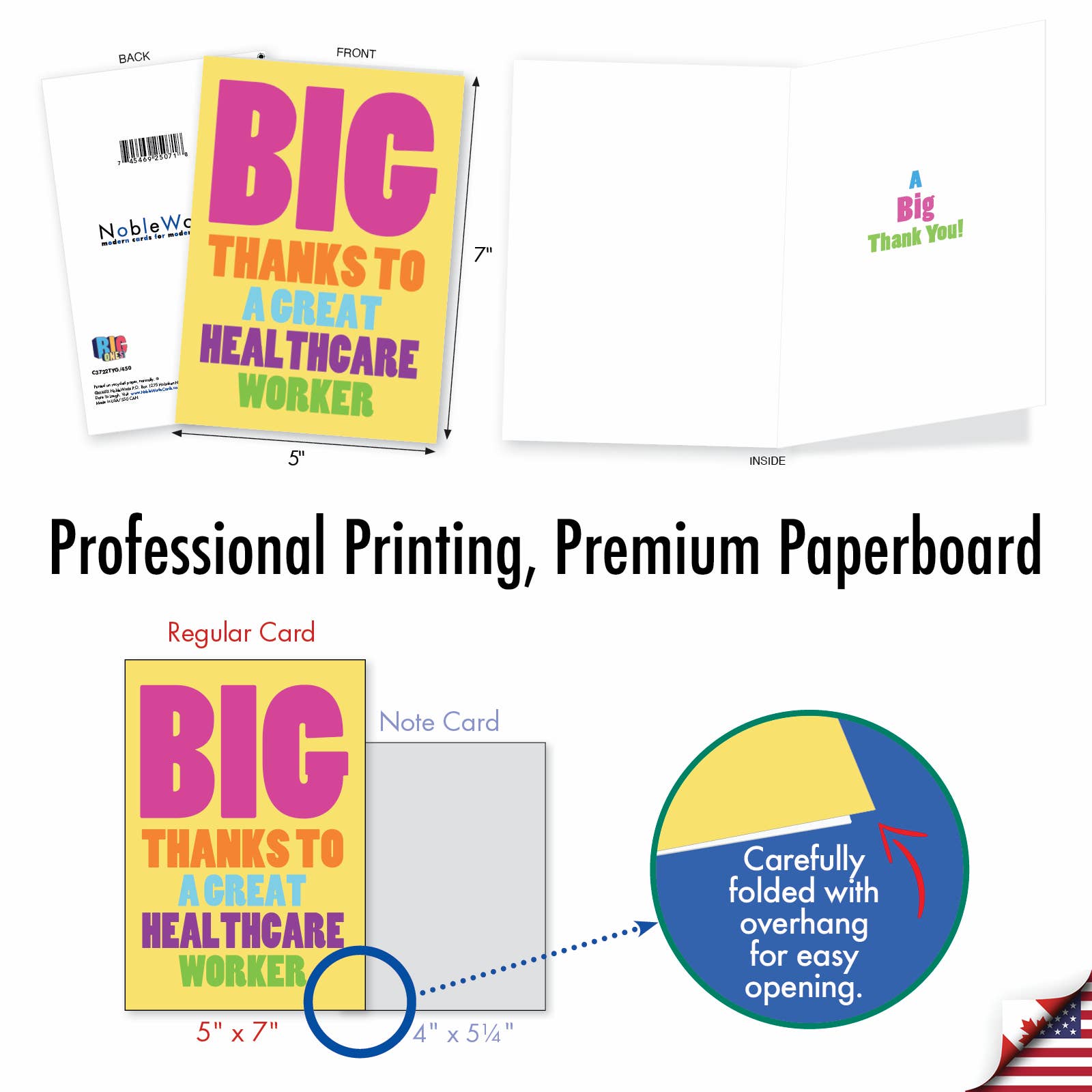 NobleWorks – Großhandel Dankeskarten – Dankeskarte - Great Healthcare Worker4
