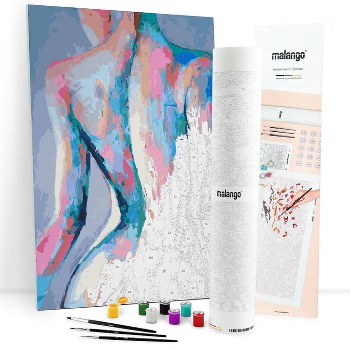 Maleri efter tal - sensuel rygsøjle for engroshandel hos malango