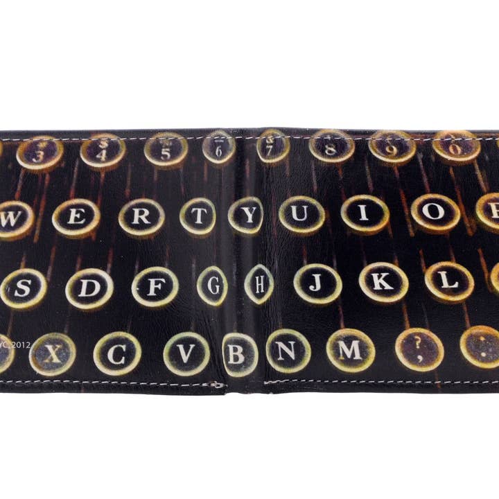 Skrivemaskine - Læder tegnebog til mænd, New York, NY for engroshandel hos Vernakular Photo Designs