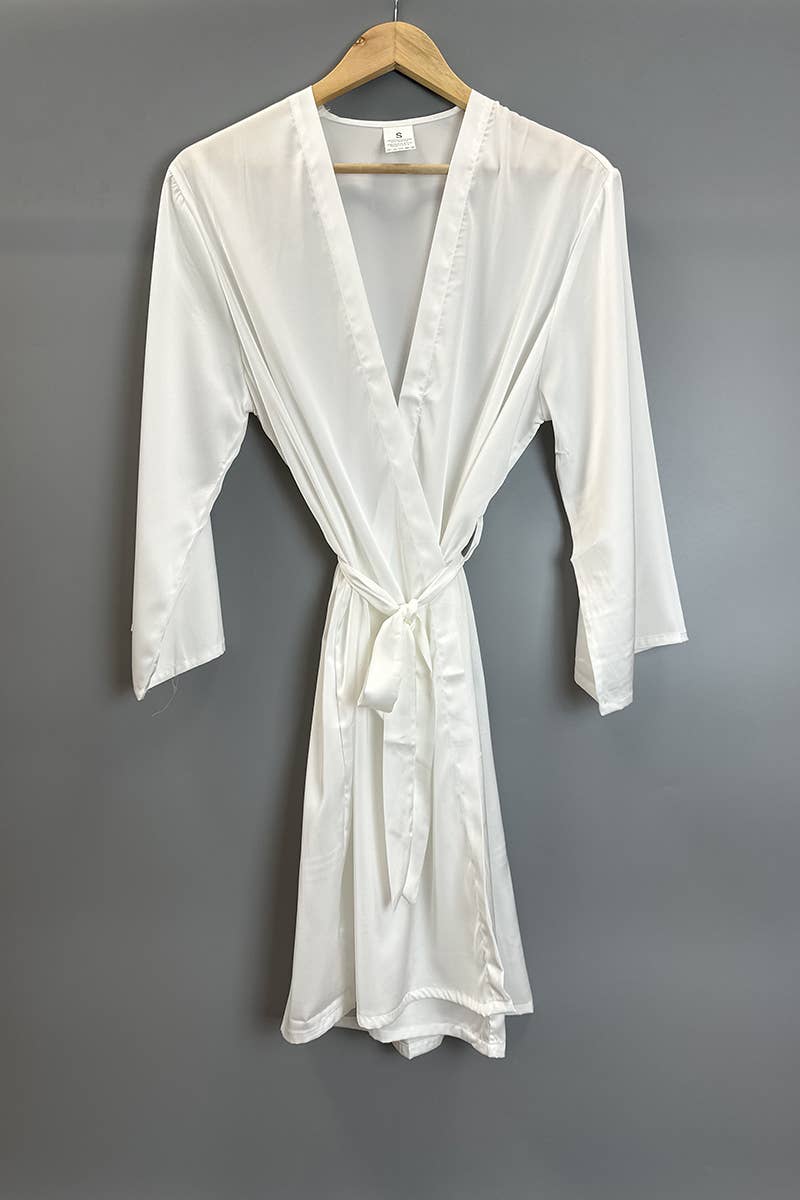 Belle Com'Elle - Wholesale Robe - Women's - Imitation silk satin bathrobe/N465020