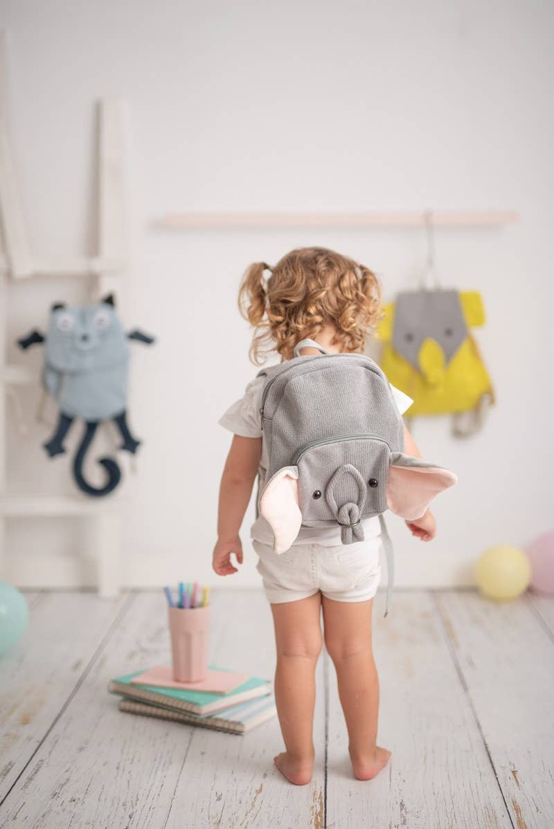 Crochetts – Mochila - Crianças por atacado – Mochila de algodão com elefante em crochê3