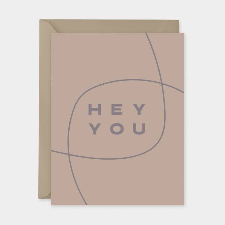 Hey You Card VI, moderne vriendschapskaart voor wholesale door The Design Craft