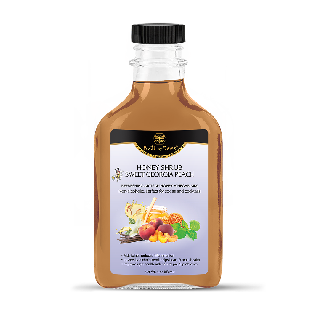 Built by Bees - Wholesale Cocktail Mix/Syrup - Sweet Georgia Peach Honey Cocktail Mix1