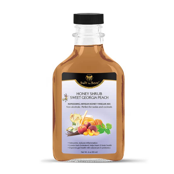 Built by Bees - Wholesale Cocktail Mix/Syrup - Sweet Georgia Peach Honey Cocktail Mix1