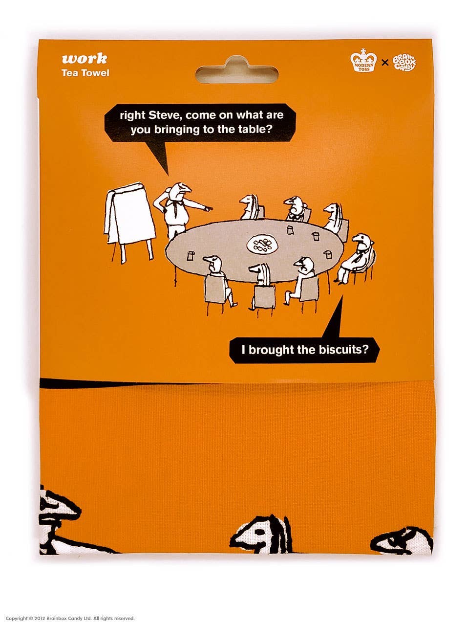 Brainbox Candy - Wholesale Tea Towel - Funny Tea Towel - Work Biscuits By Modern Toss2