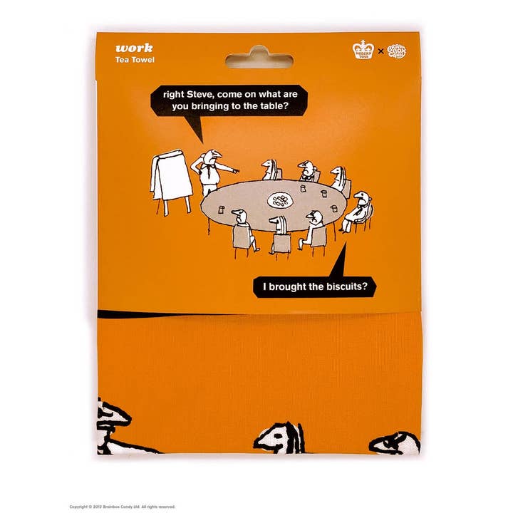 Brainbox Candy – wholesale Tea towel – Funny Tea Towel - Work Biscuits By Modern Toss2