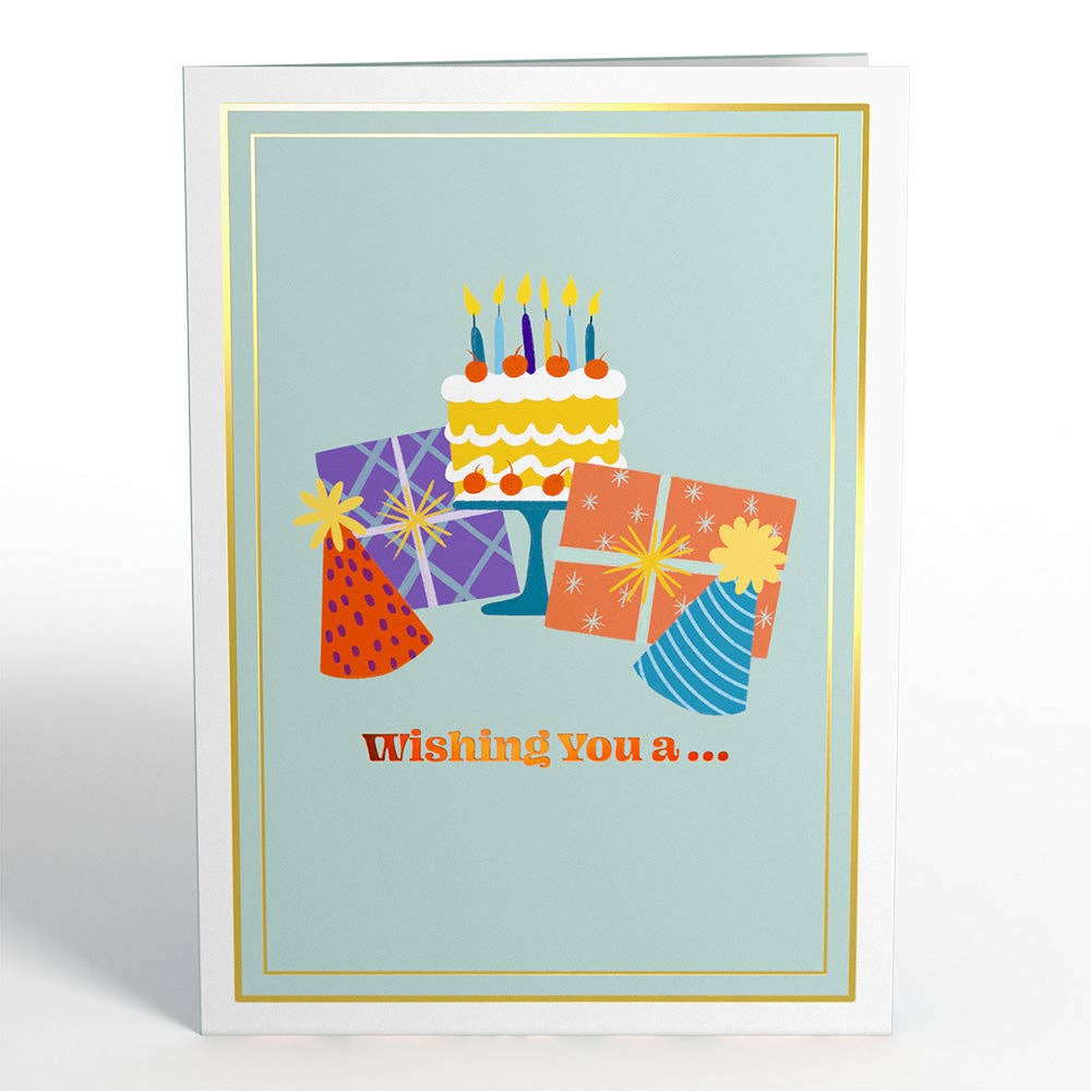 Lovepop Cards - Wholesale Birthday Card - Wishing You a Happy Birthday Music and Lights Card 5x7"3
