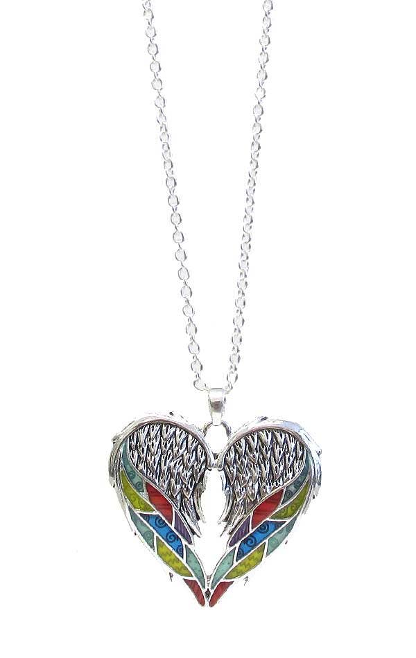 Jewelry Max - Wholesale Pendant/Charm Necklace - ( U306 ) EPOY ANGEL WING PENDANT NECKLACE