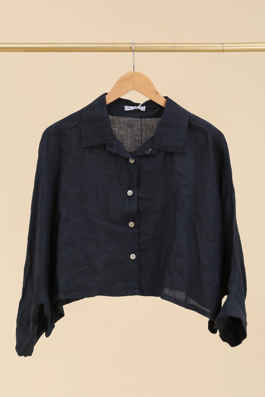 la maison des fibres naturelles - Wholesale Button Down Shirt - Women's - Linen crop shirt 83263 100% linen37