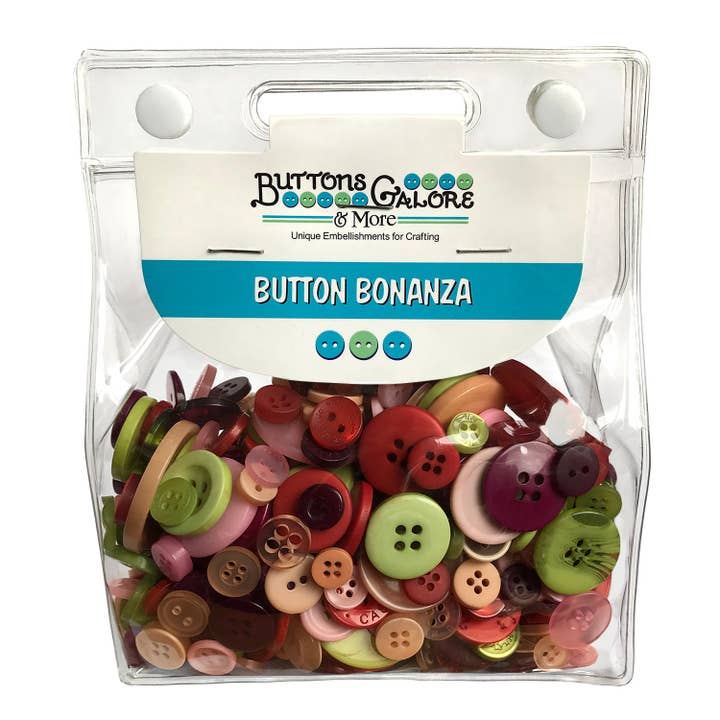 Buttons Galore & More - Vendita all'ingrosso Bottone a pressione/da cucire - Bottoni colorati per artigianato e cucito Button Bonanza