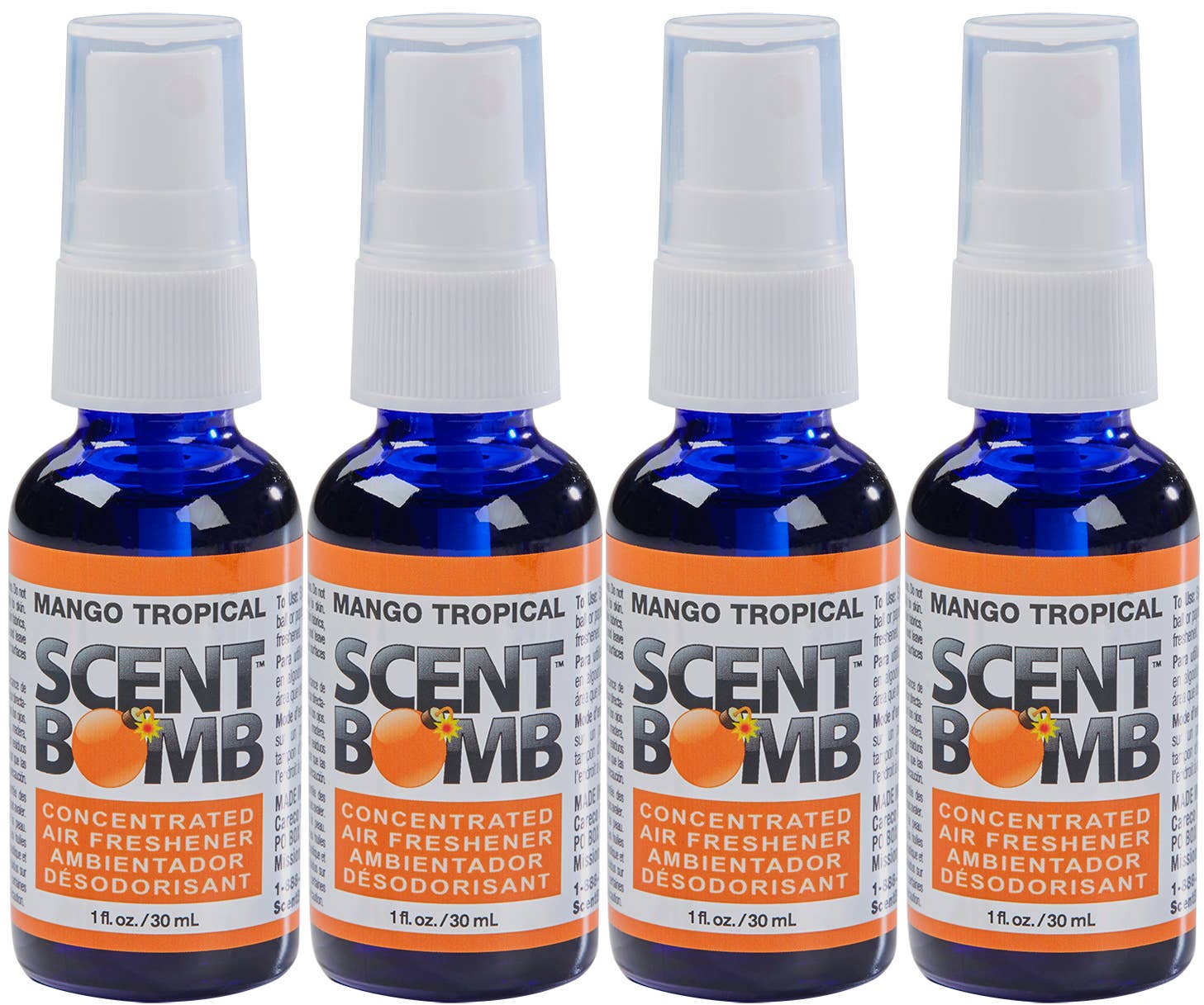 Scent Bomb - Wholesale Air Freshener - Scent Bomb Air Freshener Mango Tropical 1oz Spray1
