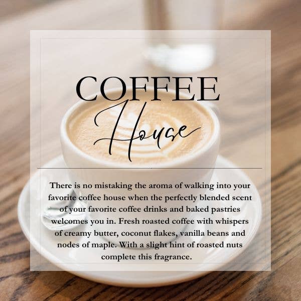 Coffee House|| Large Soy Wax Melt for wholesale by Timber Oak Candles