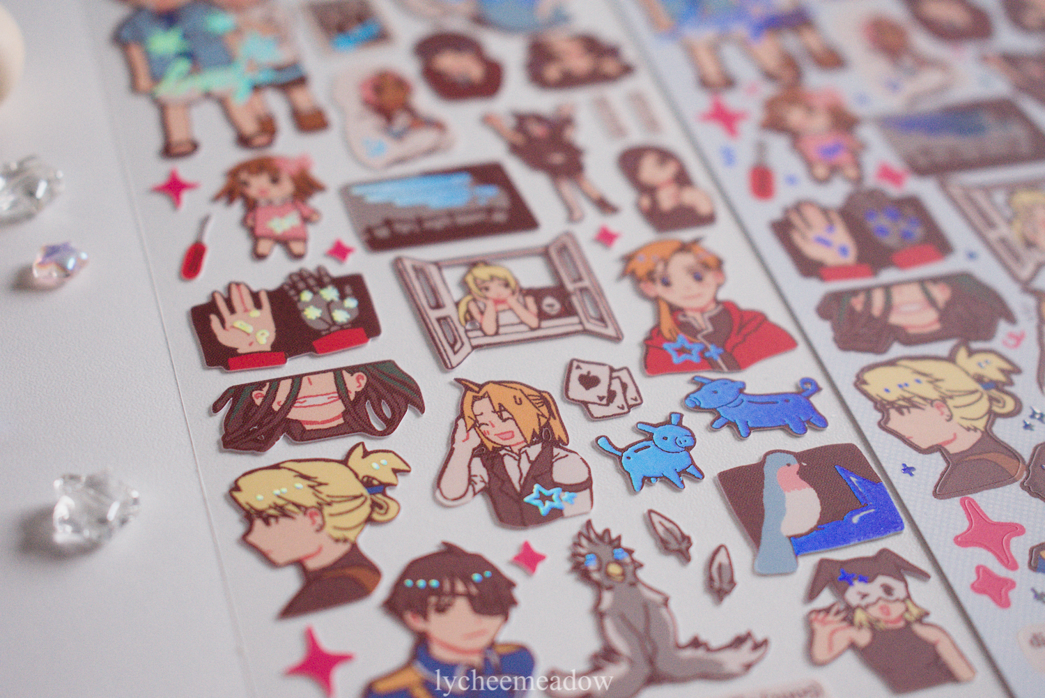 Lycheemeadow - Wholesale Sticker - FMA 2003 Holographic Sticker Sheet8
