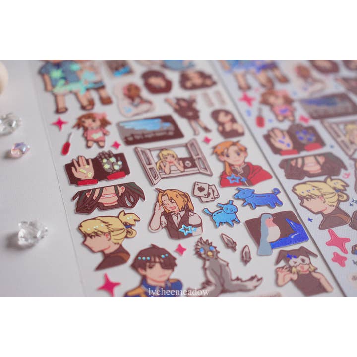 Lycheemeadow - Wholesale Sticker - FMA 2003 Holographic Sticker Sheet8