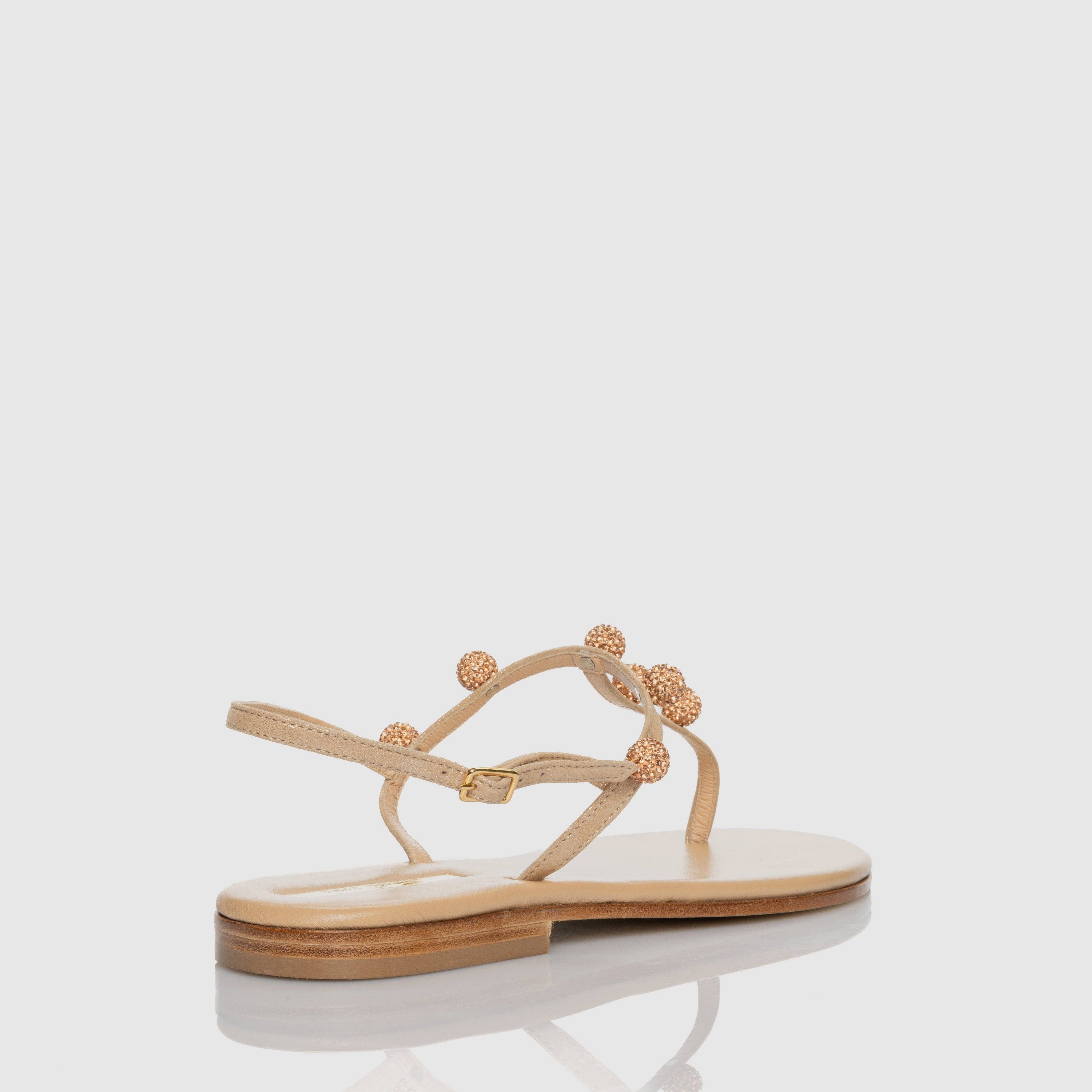 Paola Fiorenza Capri – wholesale Sandals – Women's – Atmosphere flip flop sandal in glitter suede10