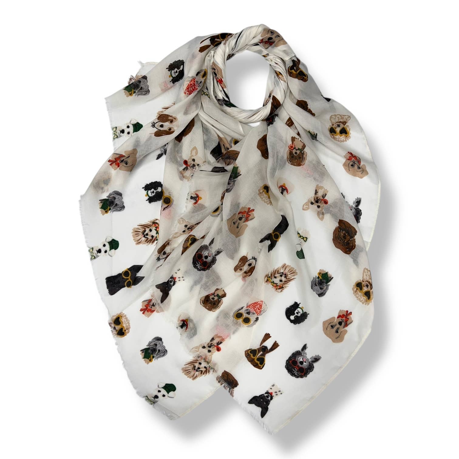 London Scarves - Wholesale Scarf - Women's - Dogs Print Wearing Accessories
6