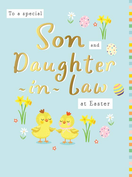 Påskkort, Son & Svärdotter kycklingar för wholesale av Piccadilly Greetings