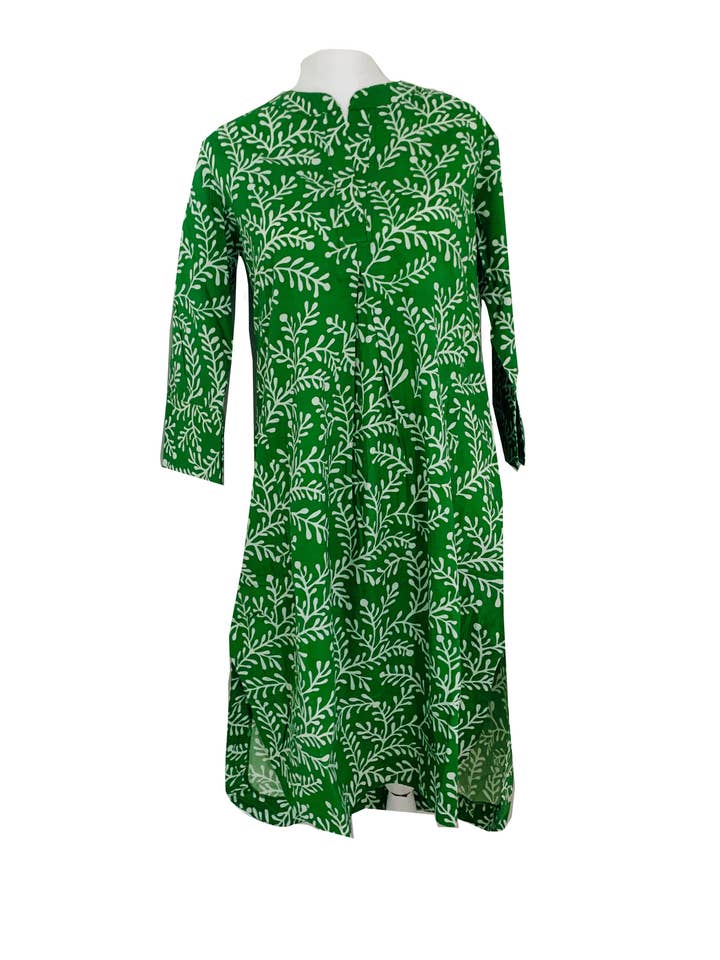 Vestido túnica Susan - Verde Ramita para venta al por mayor de Rosehip Design